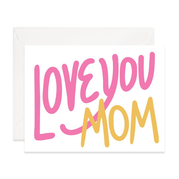 Love You Mom Lettering