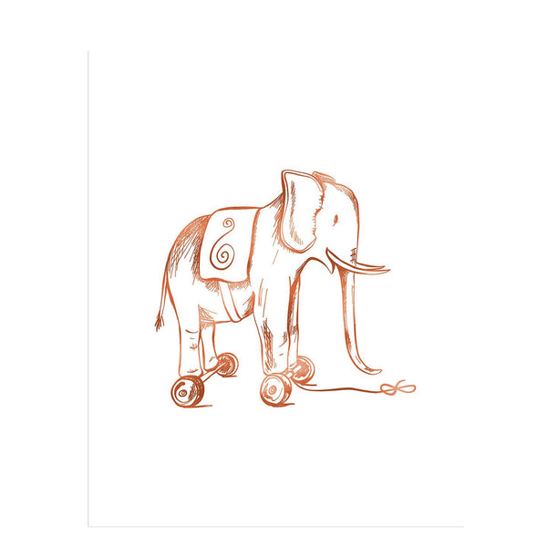 Toy Elephant Art Print