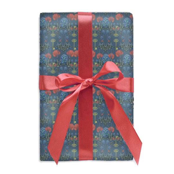 Slate Enchanted Thistle Gift Wrap