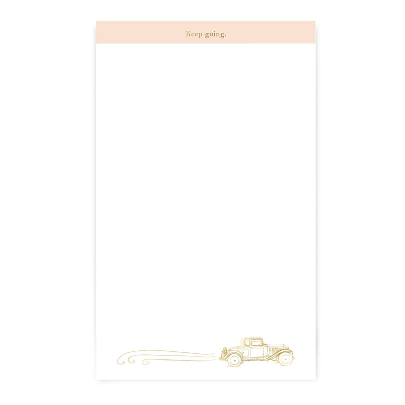 Keep Going Large Notepad - Pink