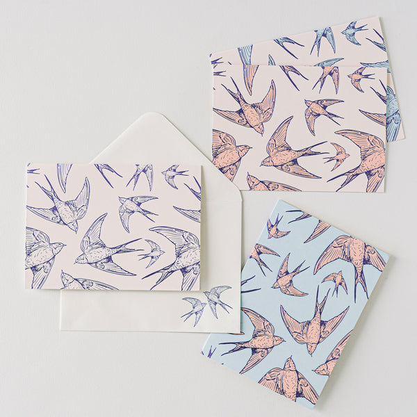 Swallows In Flight Stationery Set