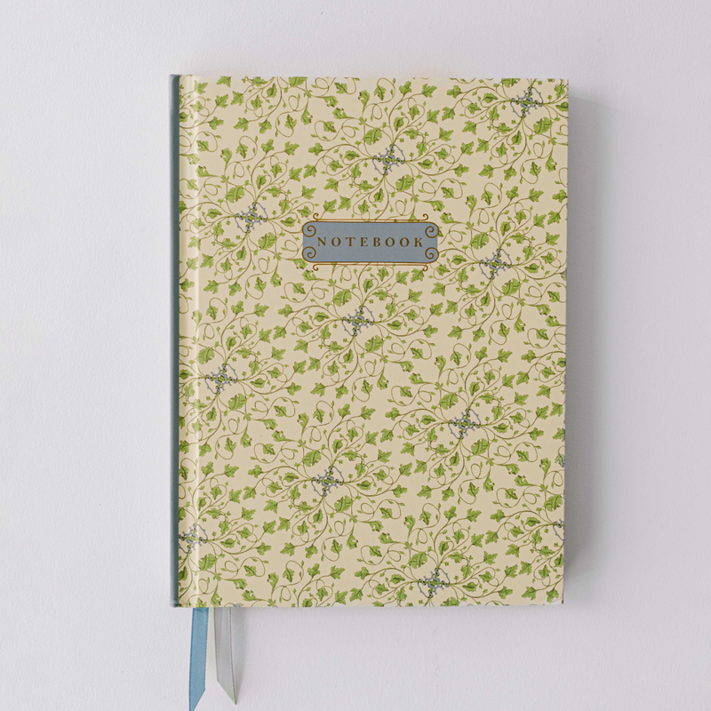 Vine Pattern Hardcover Notebook