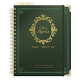 2027 Vintage Daily Agenda 12-Month Weekly Large Spiral Bound Planner