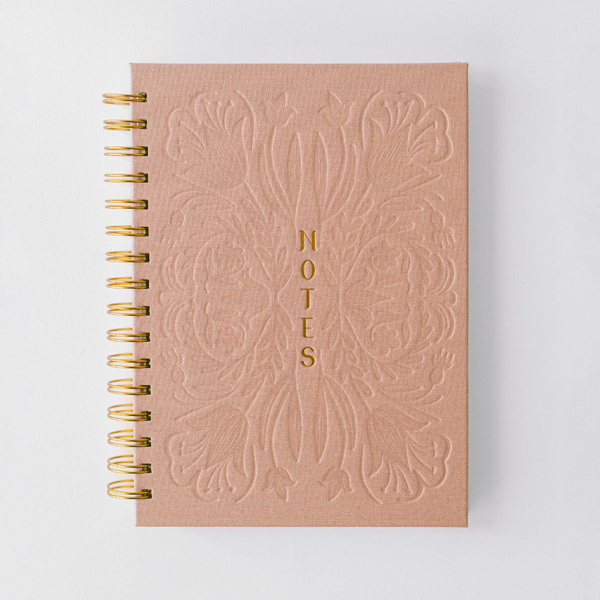 Tulip Blind Embossed Spiral Notebook