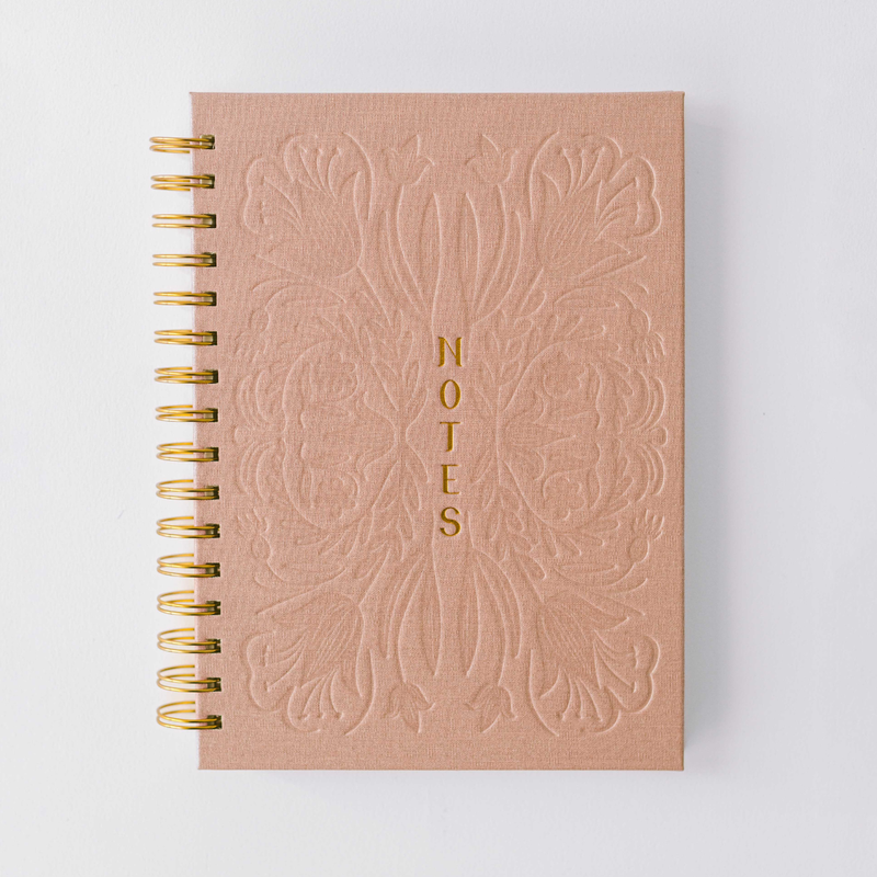 Tulip Blind Embossed Spiral Notebook