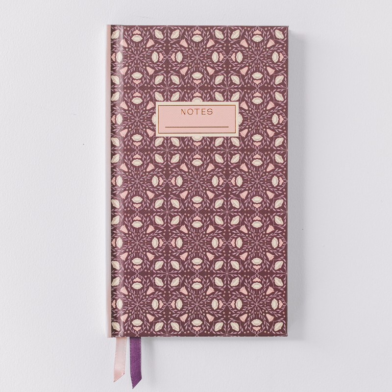 Folk Pattern Pocket Journal - Purple