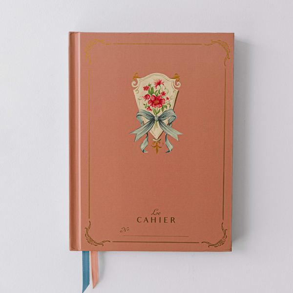 Le Cahier Floral Shield Hardcover Notebook