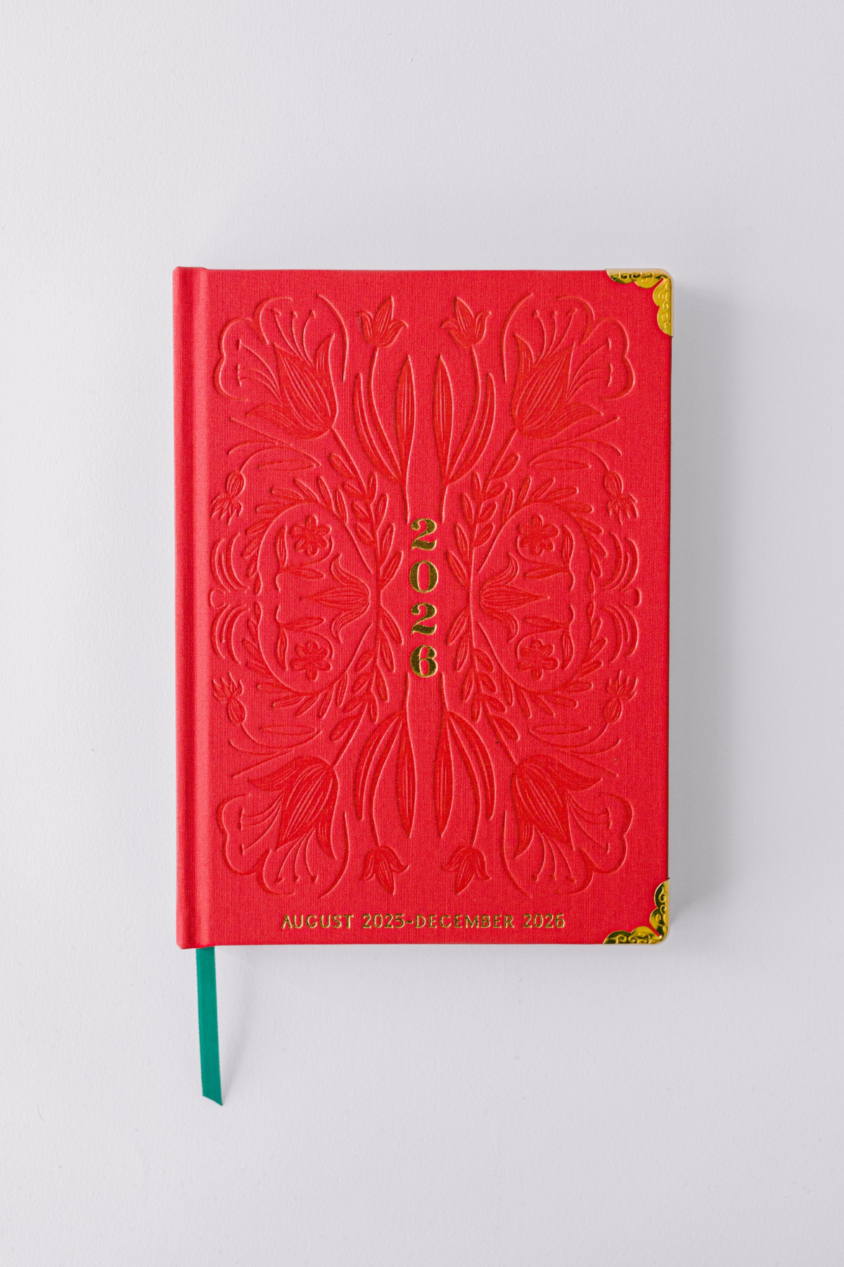 2026 Tulip Blind Embossed 17-Month Weekly Medium Bound Planner