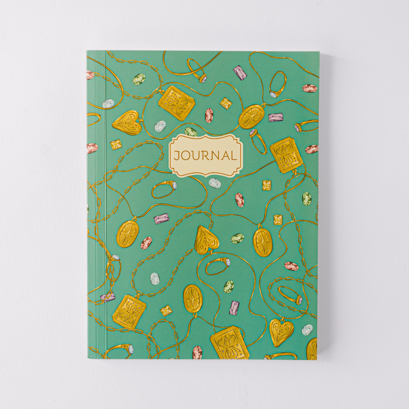 Gem Jewelry Softcover Notebook