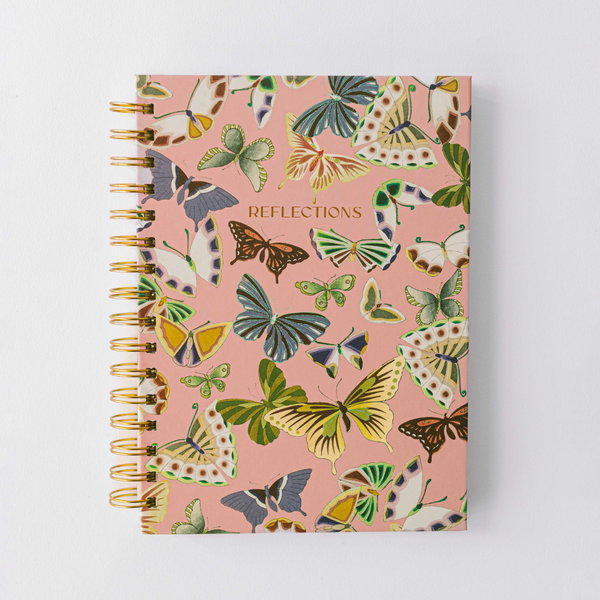 Butterfly Reflections Spiral Notebook