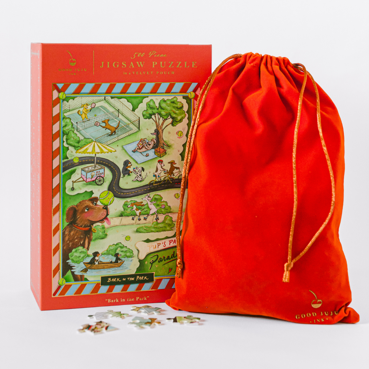 Barkさま Bark in the Park 500-Piece Puzzle – Dog Park Book Puzzle – Good