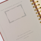 Floral Greek Vase Spiral Notebook