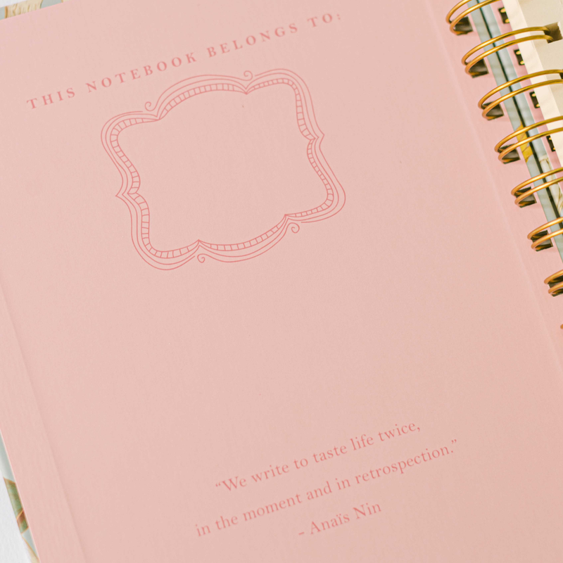 Insects and Mushrooms Spiral Notebook