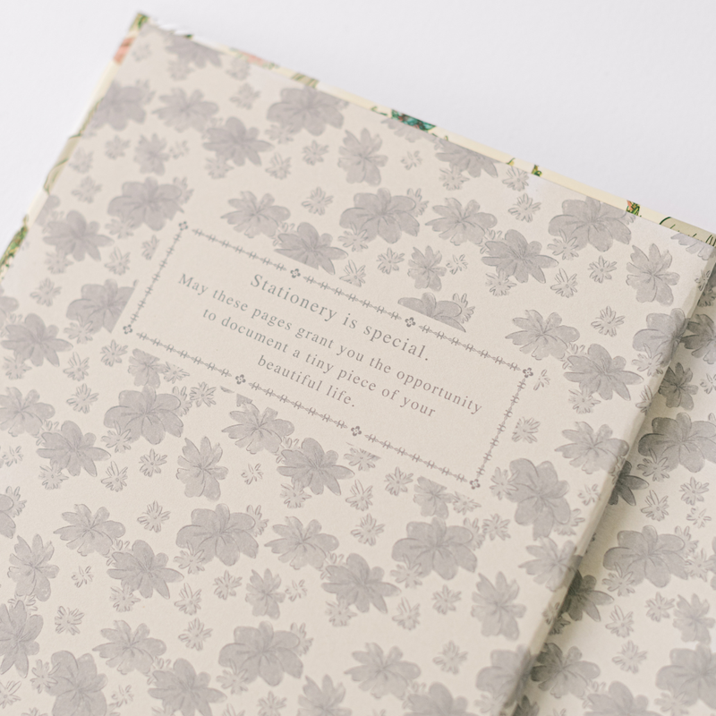 Swan Dance Floral Hardcover Notebook