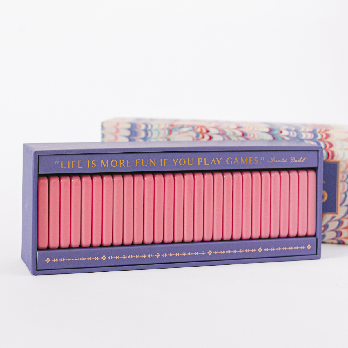 【期間限定お値下げ】Billlie ツキ トレカ domino effect Marbled Colors Domino Set | Periwinkle & Pink Designer Dominoes