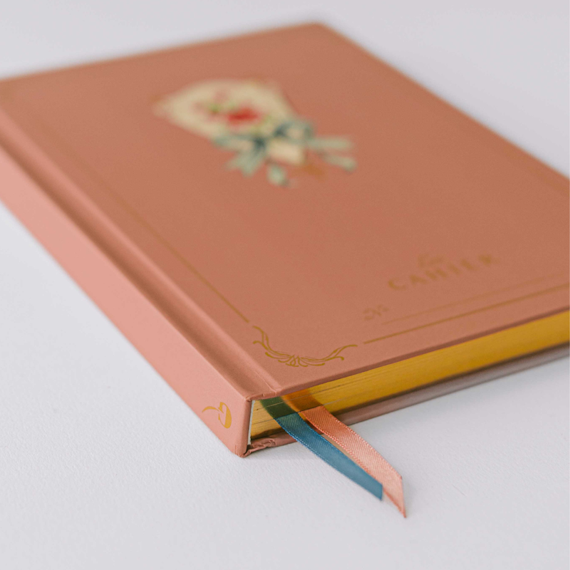 Le Cahier Floral Shield Hardcover Notebook