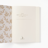 Vintage Purple Floral Softcover Notebook