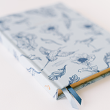 Botanical Bird Toile Journal - Blue