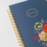 Floral Pocket Watch Spiral Notebook