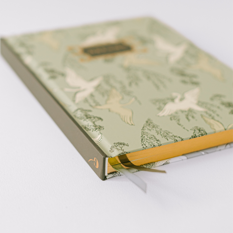 Swan Dance Toile Hardcover Notebook