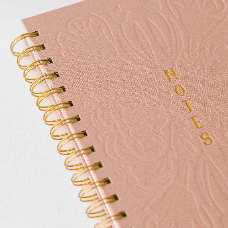 Tulip Blind Embossed Spiral Notebook