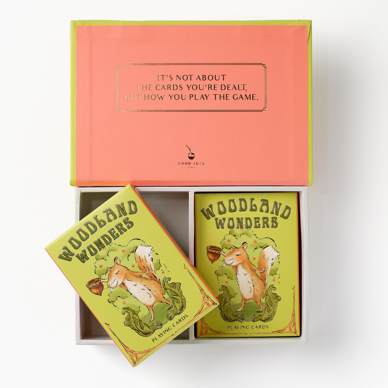 Luxury Playing Cards Book Box Set | Illustrated Animal Card Decks