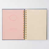 Floral Pocket Watch Spiral Notebook