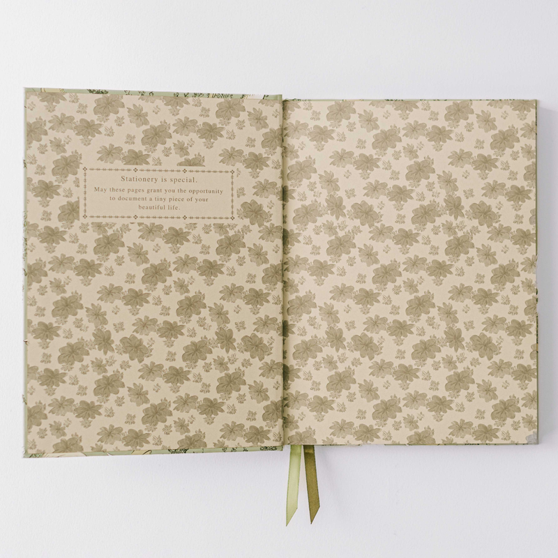 Swan Dance Toile Hardcover Notebook
