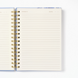 Blue Chinoiserie Bird Spiral Notebook