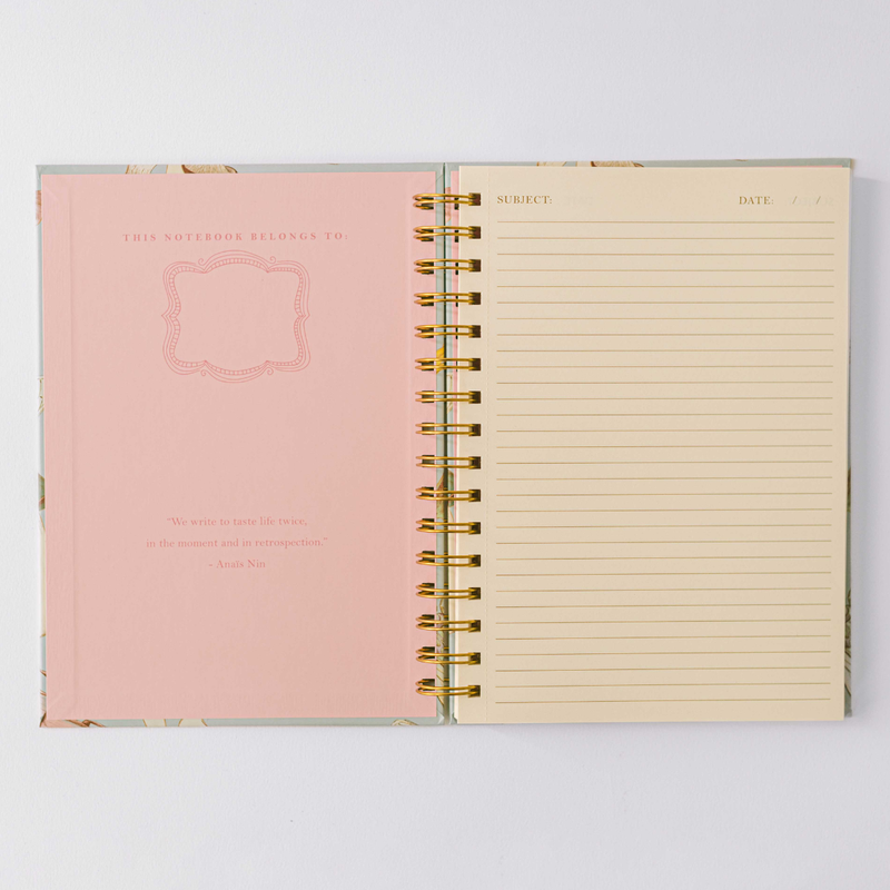 Insects and Mushrooms Spiral Notebook