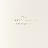 Vintage Purple Floral Softcover Notebook