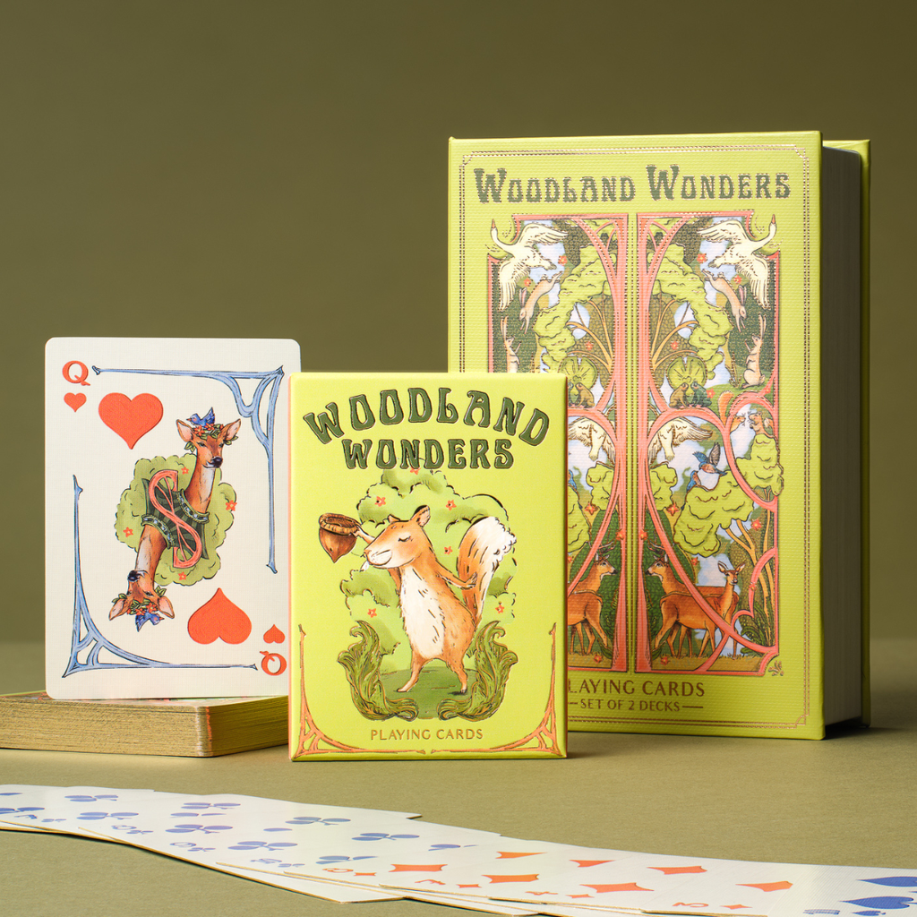 Luxury Playing Cards Book Box Set | Illustrated Animal Card Decks