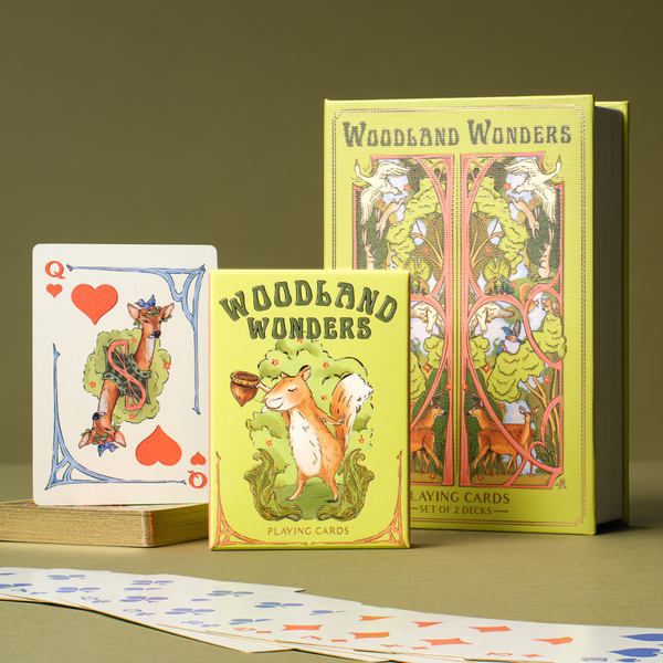 Luxury Playing Cards Book Box Set | Illustrated Animal Card Decks