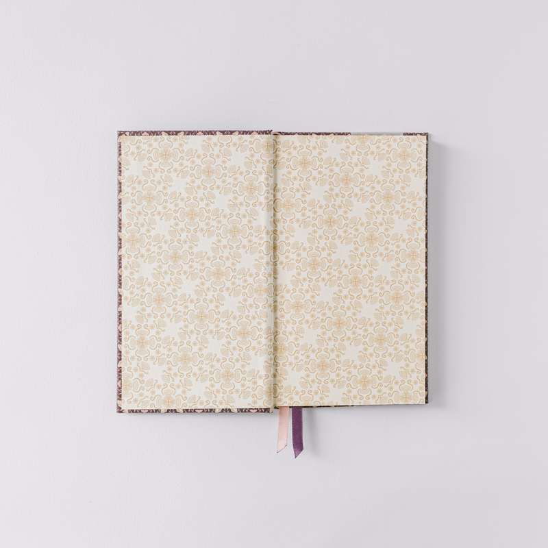 Folk Pattern Pocket Journal - Purple