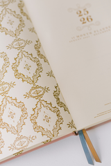 2026 Floral Shield 17-Month Weekly Large Bound Planner