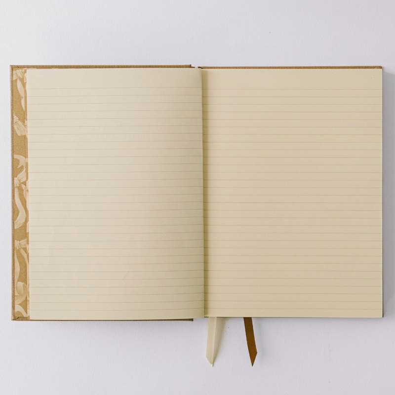 Foil Bow Bookcloth Hardcover Notebook