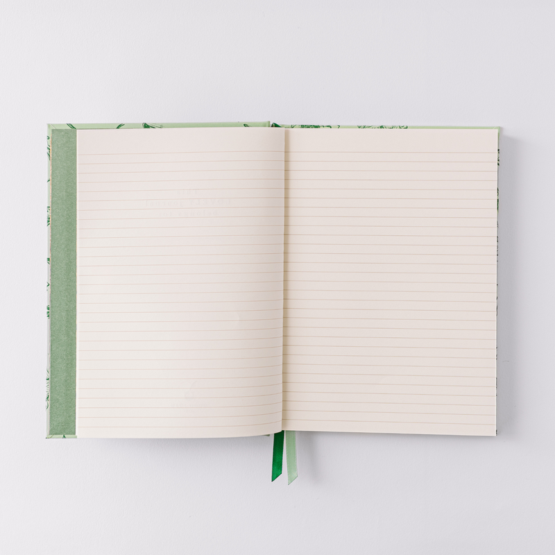 Botanical Bird Toile Journal - Green