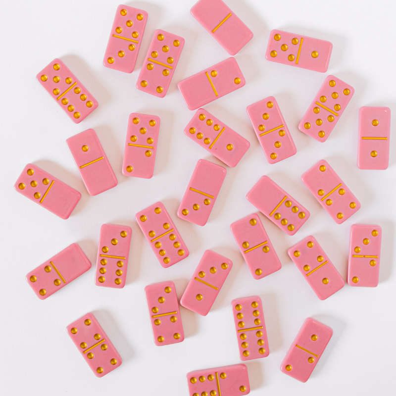 Marbled Colors Domino Set