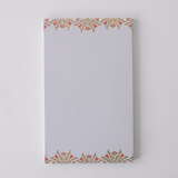 Folk Pattern Large Notepad - Claret Rose