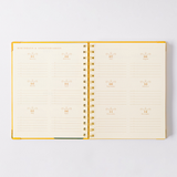 Cat Library Undated Weekly Medium Spiral Planner