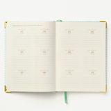 2027 Checkered Plaid 17-Month Weekly Medium Bound Planner