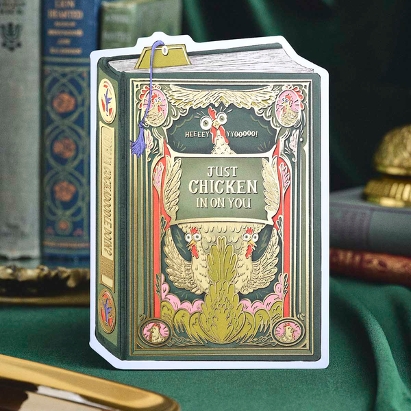 Chicken In On You Book Cover Card