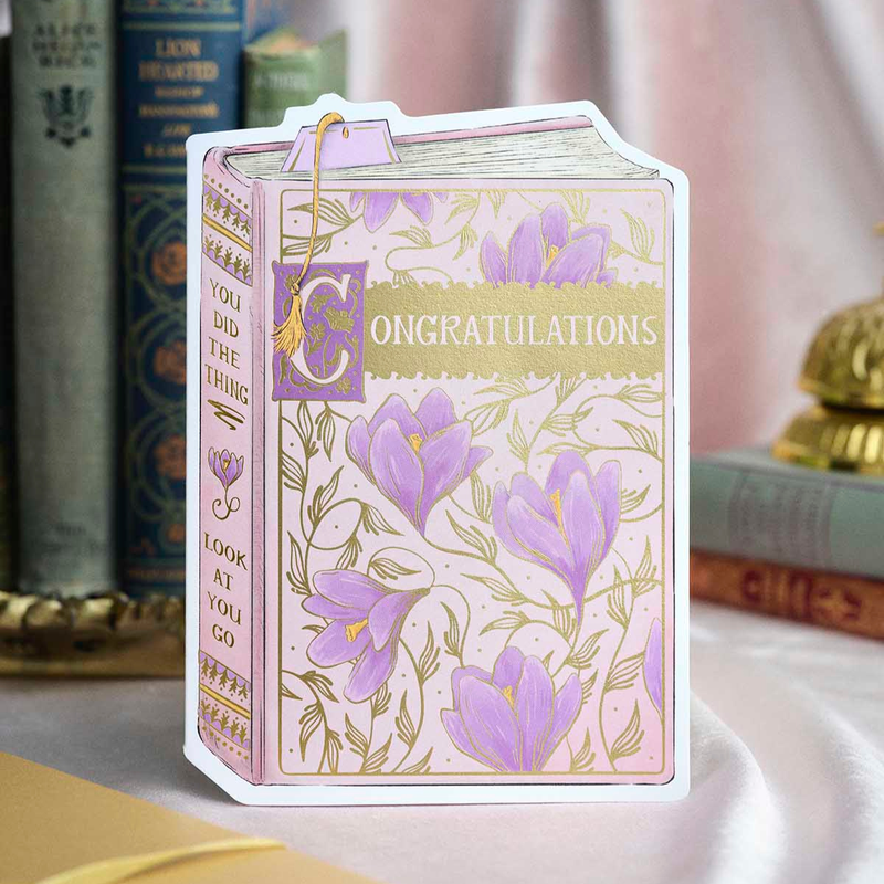 Congratulations Book Cover Card