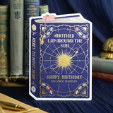 Cosmos Birthday Book Cover Card