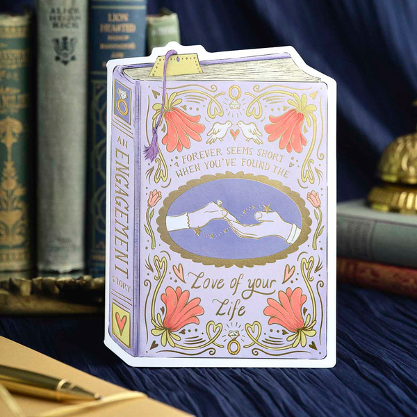 Engagement Book Cover Card