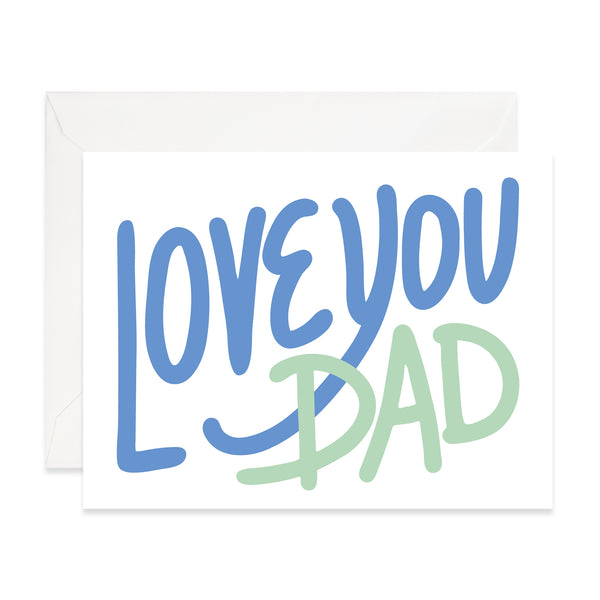 Love You Dad Lettering