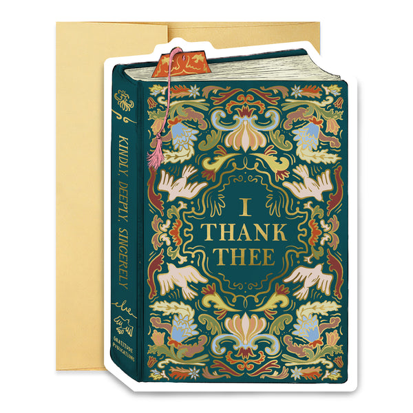 I Thank Thee Book Cover Card