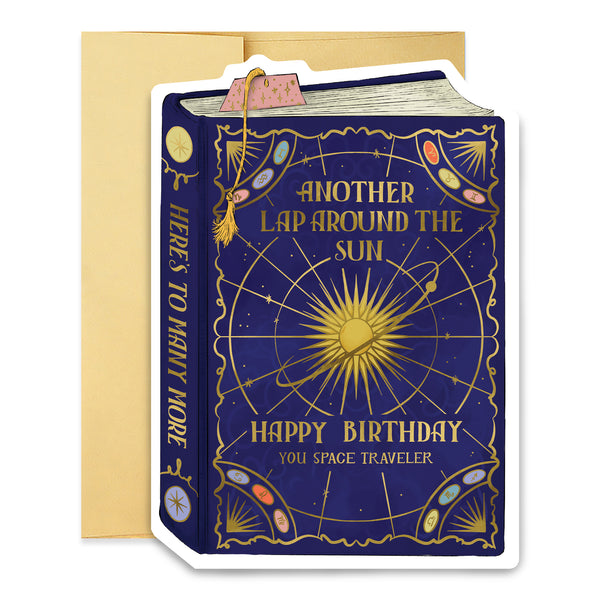 Cosmos Birthday Book Cover Card