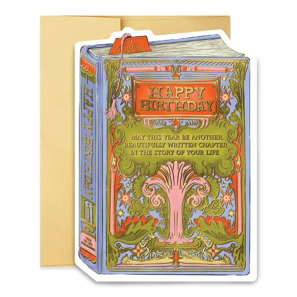 Tree Birthday Book Cover Card