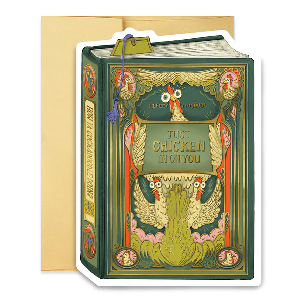 Chicken In On You Book Cover Card